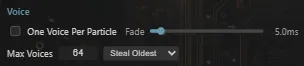 Voice management section